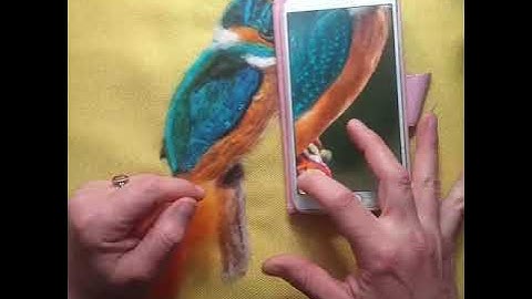 Kingfisher needle felt tutorial part 3