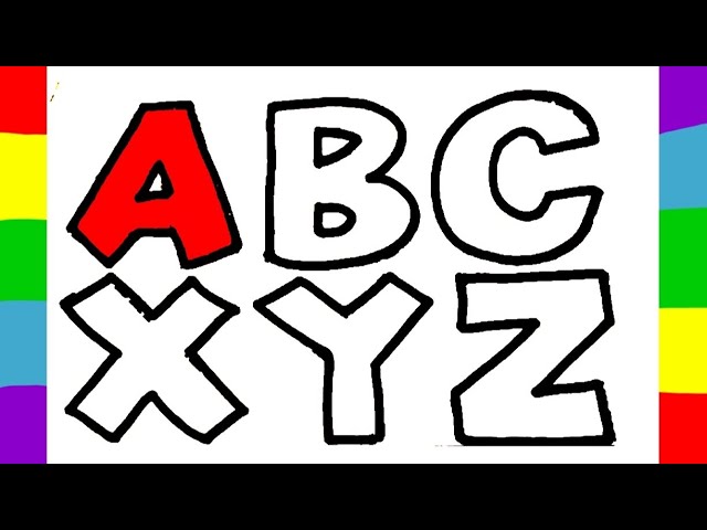 ABC TRACING AND colouring| ABC TRACING for kids and toddlers| XYZ