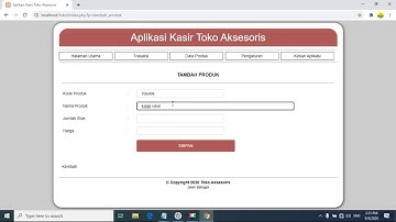 Gratis Source code sistem informasi kasir dengan code igniter berbasis web