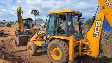 JCB 3dx Loading Mud in Swaraj 735 FE Mahindra 575 DI Sonalika 740 Massey Ferguson 241 | Jcb tractor