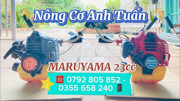 (Đã bán) Máy cắt cỏ MARUYAMA 23cc. Máy cắt cỏ Nhật bãi Maru tum rời 32 ly.