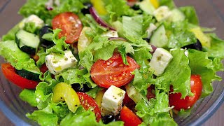Der leckerste griechische Salat! Einfach und schnell!