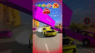 BIG vs SMALL! 🟪 Can Cars Pass Under the PURPLE CONTAINER Challenge! ⚡