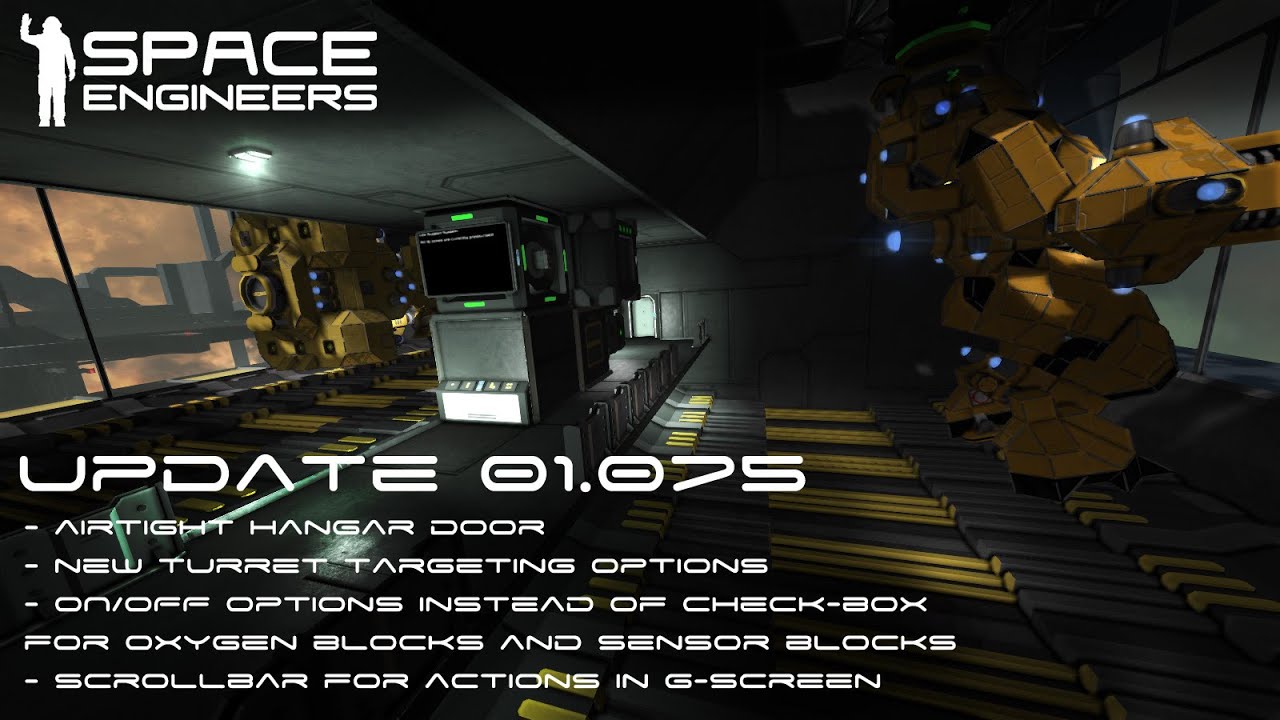Space Engineers Thursday Update 01.075 Airtight Hangar Door YouTube