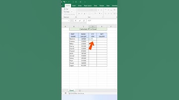 How to calculate PF in Excel ✨✅ #phonk #animeedit #ytshorts #shorts #shortvideos #excel