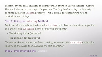 How to Delete Characters from the End of a String in Dart
