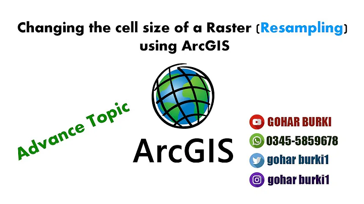how to change the cell size of a raster in arcgis (Resampling).