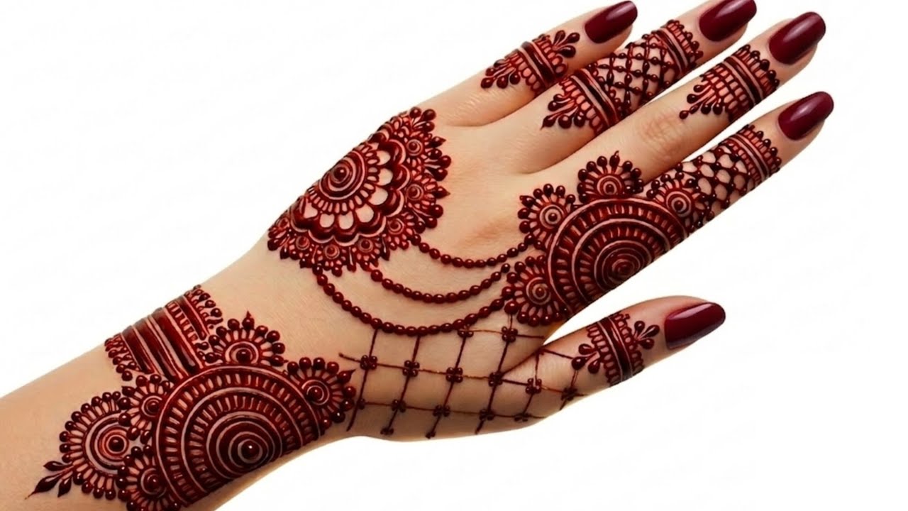 Latest Arabic Mehndi Design 2026 | Easy Bridal Henna Design for Hands | Step by Step Mehndi Design