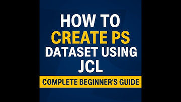 How to Create PS dataset using JCL| Complete Beginner