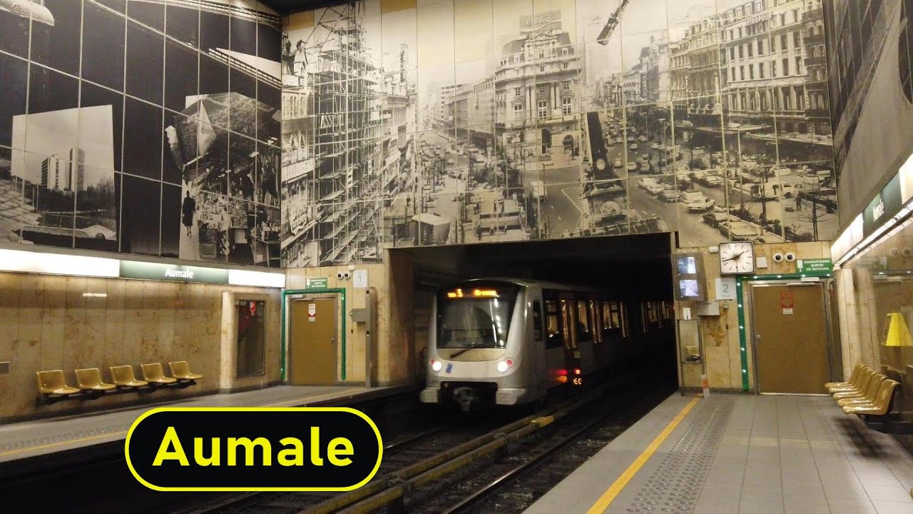 Metro Station Aumale - Brussels 🇧🇪 - Walkthrough 🚶