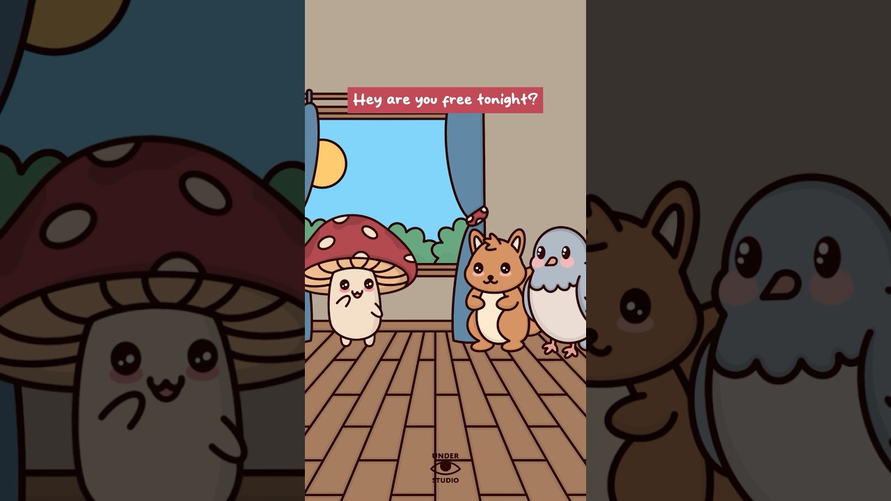 Everybody Has Plans 😏 Mushie, Birdie & Squirrel | Relatable Animation Meme | Animated Comedy Shorts