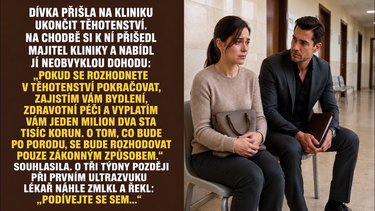Ten den jsem měla na klinice ukončit těhotenství. Seděla jsem na plastové židli a dívala se do podlahy, protože pohled na hodiny byl příliš těžký. Otec dítěte zmizel před třemi měsíci, zablokoval...