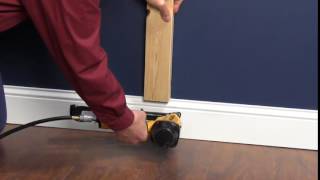 Nail Trimmer Tip - Use a Block to Push Baseboard