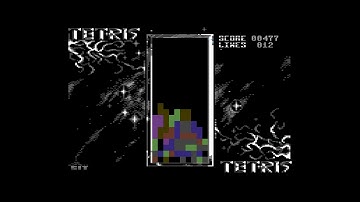 Tetris - C64 Commodore 64 game playthrough with commentary