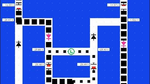 Voltage quadrupler (Villard-bridge) Animated