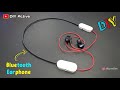 Bluetooth earphone 🤩।। how to make bluetooth earphone ।। diy neckband type bluetooth earphone