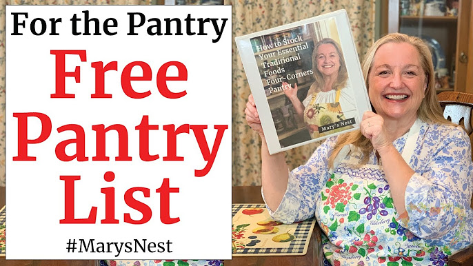 Free pantry staples checklist