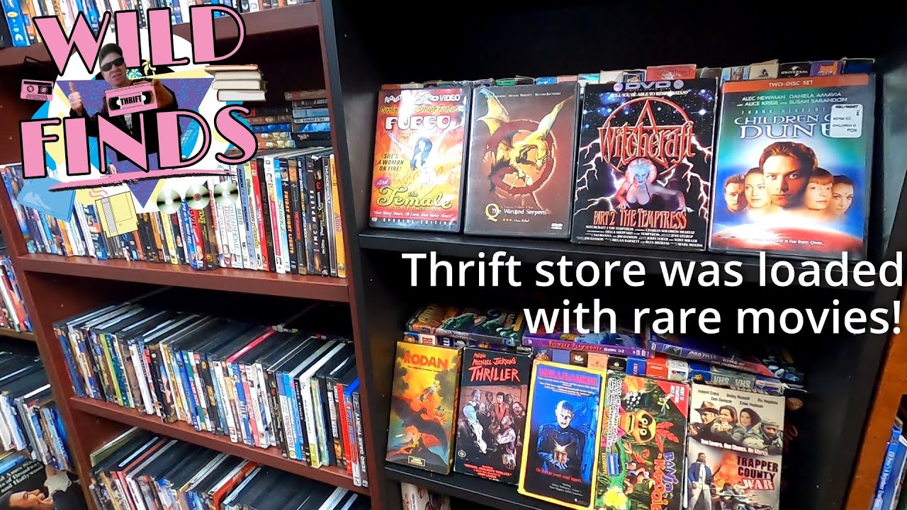 Thrift store hunting for rare Horror and Exploitation DVDs + VHS