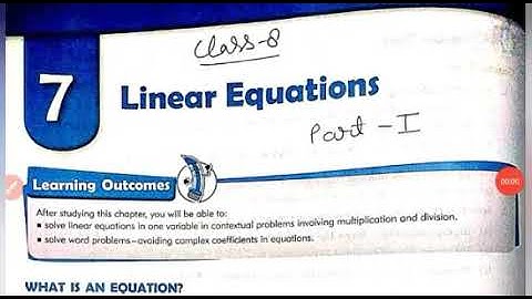 Class 8 math | Chapter 7 Linear Equations Part 1 | MKD Agrim Academy