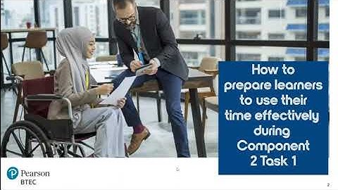 BTEC Bitesize- Preparing learners to use time well Component 2 Task 1 - BTEC Tech Award Enterprise