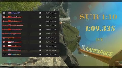 Getting Over It 1:09.335 Speedrun! (SUB 1:10)