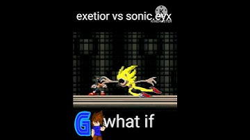 Exetior vs sonic.eyx what if #kinemaster #whatif #sonic #sonicexe #phonk #edit #shorts 4k