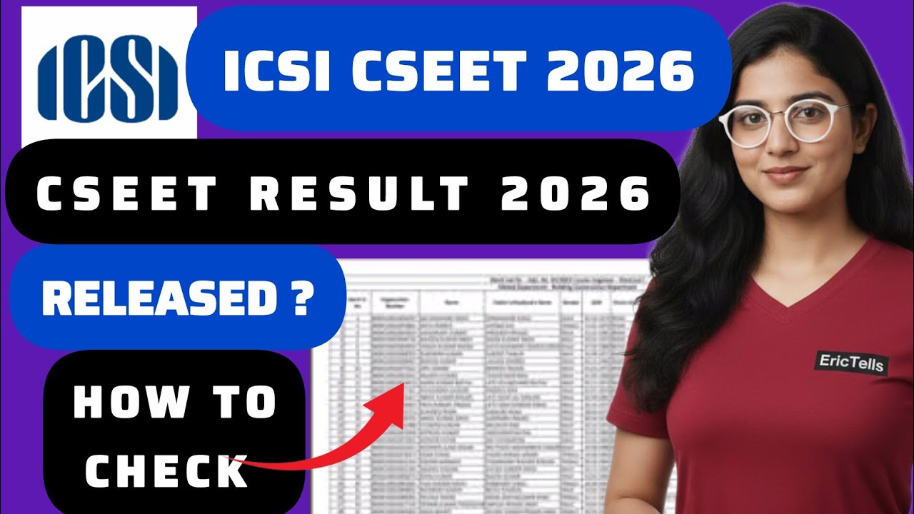 icsi cseet result 2026 | icsi cseet january exam result 2026