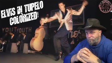 Diehard fan Reacts To Elvis Presley In Tupelo 1957 Colorized