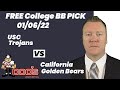USC Trojans vs California Golden Bears Prediction, 1/6/2022 College Basketball Best Bet Today