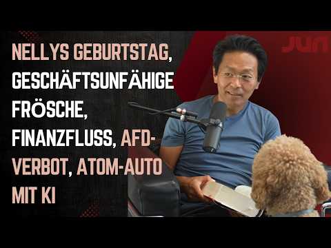 Nellys Geburtstag, geschäftsunfähige Frösche, Finanzfluss, AfD-Verbot, Atom-Auto mit KI