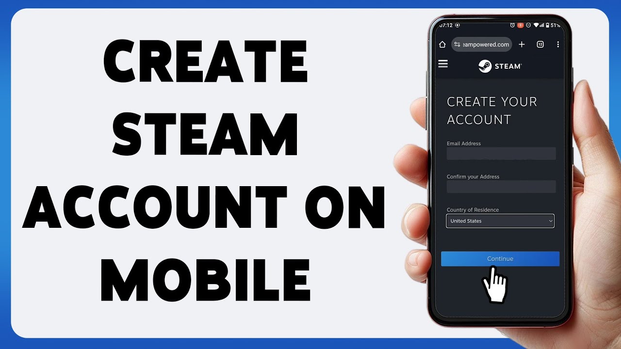 How To Create Steam Account On Mobile 2025 | Steam Account Sign Up Guide