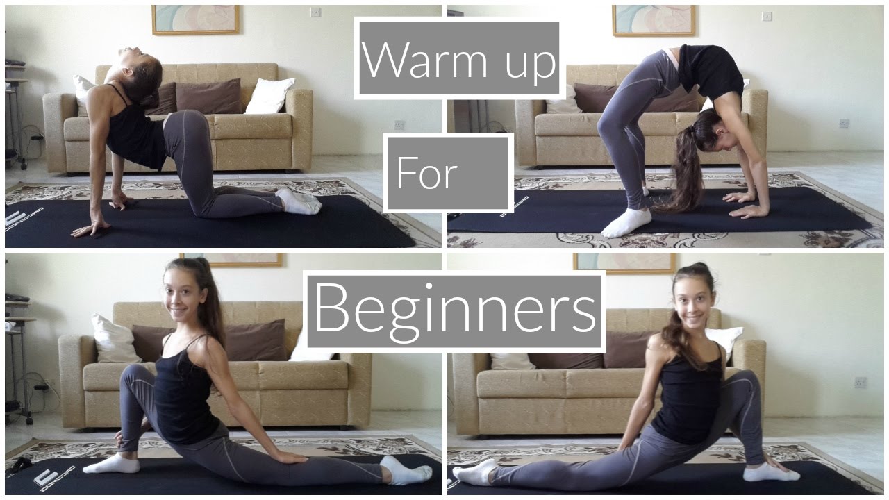 Warm up routine for beginners(Rhythmic gymnastics) YouTube