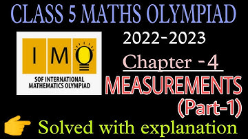 Class 5 imo| Measurements |imo class 5cbse|imo class 5 icse|imo class5 sample papers|@Vedh Academy|