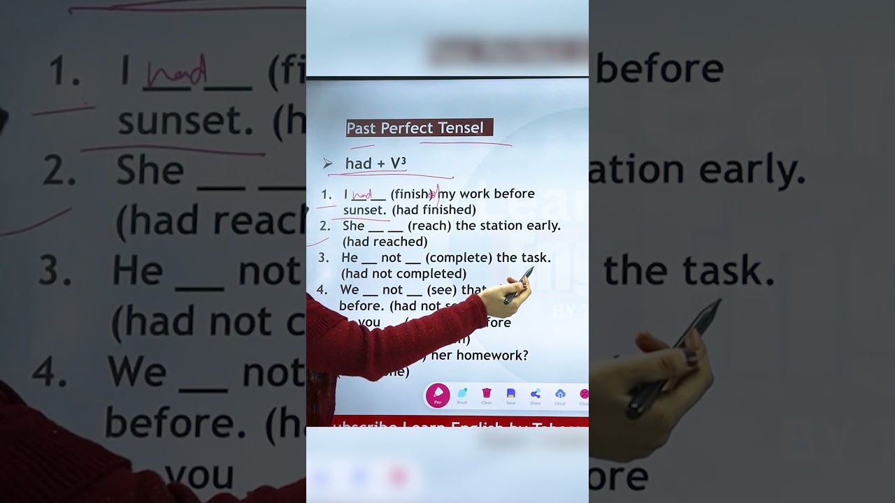 Past Perfect Tense | Learn English by Tabassum 