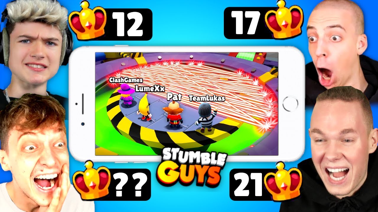 WER SCHAFFT MEHR KRONEN IN 30 MINUTEN in STUMBLE GUYS? ⏰😱 4er KRONEN BATTLE!