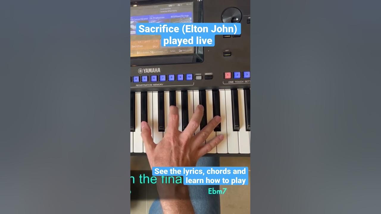 Sacrifice [Live] – Elton John Sheet music for Piano, Vocals (Piano-Voice)