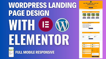 WordPress Landing Page Design Bangla 🔥 | Elementor দিয়ে সহজে ল্যান্ডিং পেজ বানান!