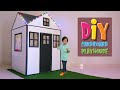 DIY I How to Make a Cardboard Playhouse