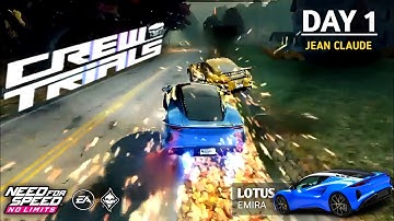 NFS: No Limits | Lotus Emira (DAY 1 - Crew Trails | Jean Claude) NFSWINDER