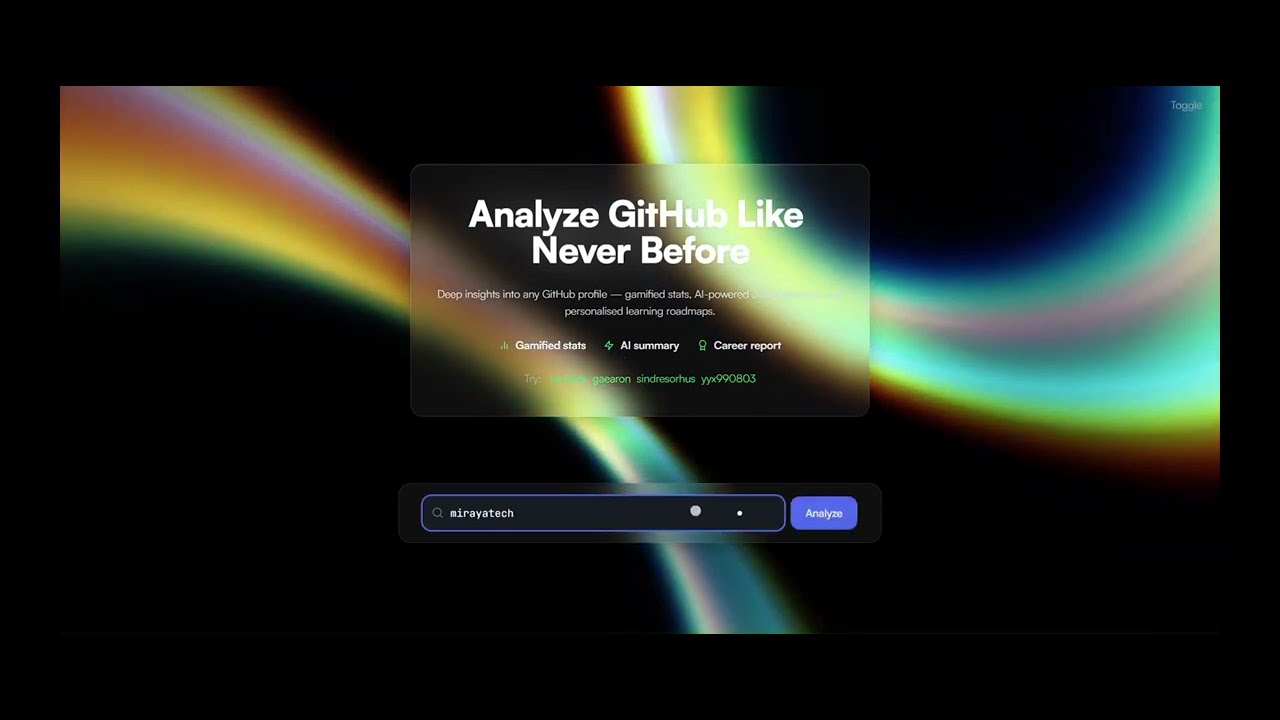 AI-powered Github Analyzer (Demo) - YouTube