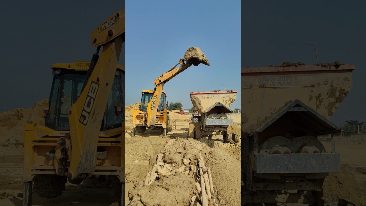 wonderful dumper truck jcb short video 😱🥰😔
