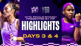 Celebrity Day 3 & Day 4 Group Stage Match Highlights in Riyadh | 2024 WTA Finals Wealth