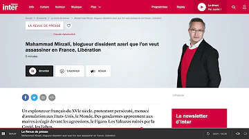 Mahammad Mirzali, blogueur dissident azeri que l'on veut assassiner en France, Libération