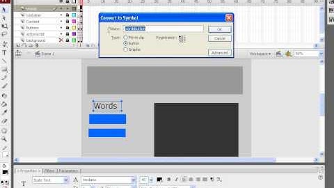 Flash Tutorial Creating Button Rollovereffect Part1 by Michael j Collins