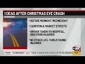 One dead after Christmas Eve crash in Harrisburg