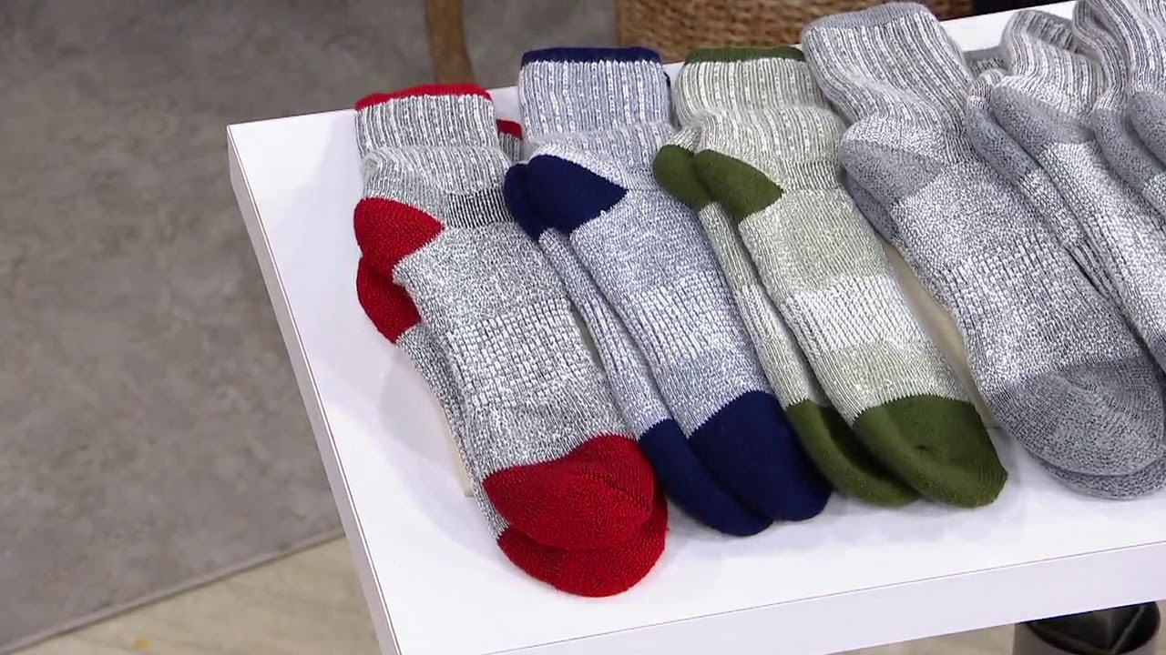 Catawba Set of 3 Merino Wool Blend Boot Socks on QVC YouTube