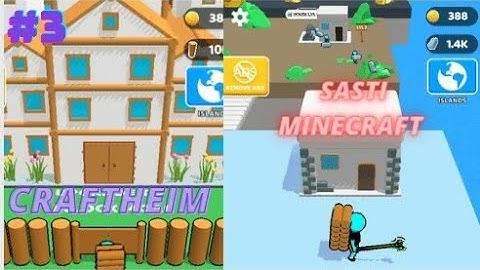 Craftheim #3 - Unlock All Wood Islands & Rocky House Lv.2 (in hindi)