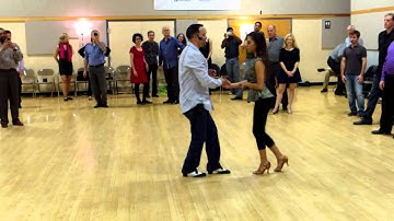 Central Jersey Dance Society Salsa Sensation dance Cha Cha lesson with Mike Andino 11 7 15