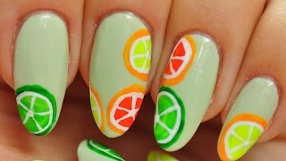 Nail Art. Citrus Fruit!