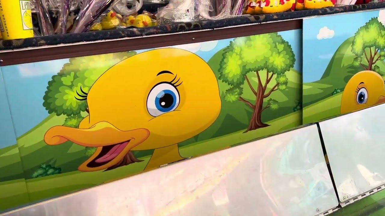 Lucky Duck Carnival Game at The Popcorn Festival in Casey Illinois